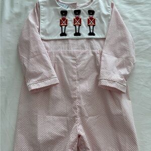 Adorable Red Polka Dot Boys Romper